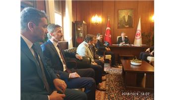 TBMM BAŞKANVEKİLİ CELAL ADAN`I ZİYARET ETTİK.